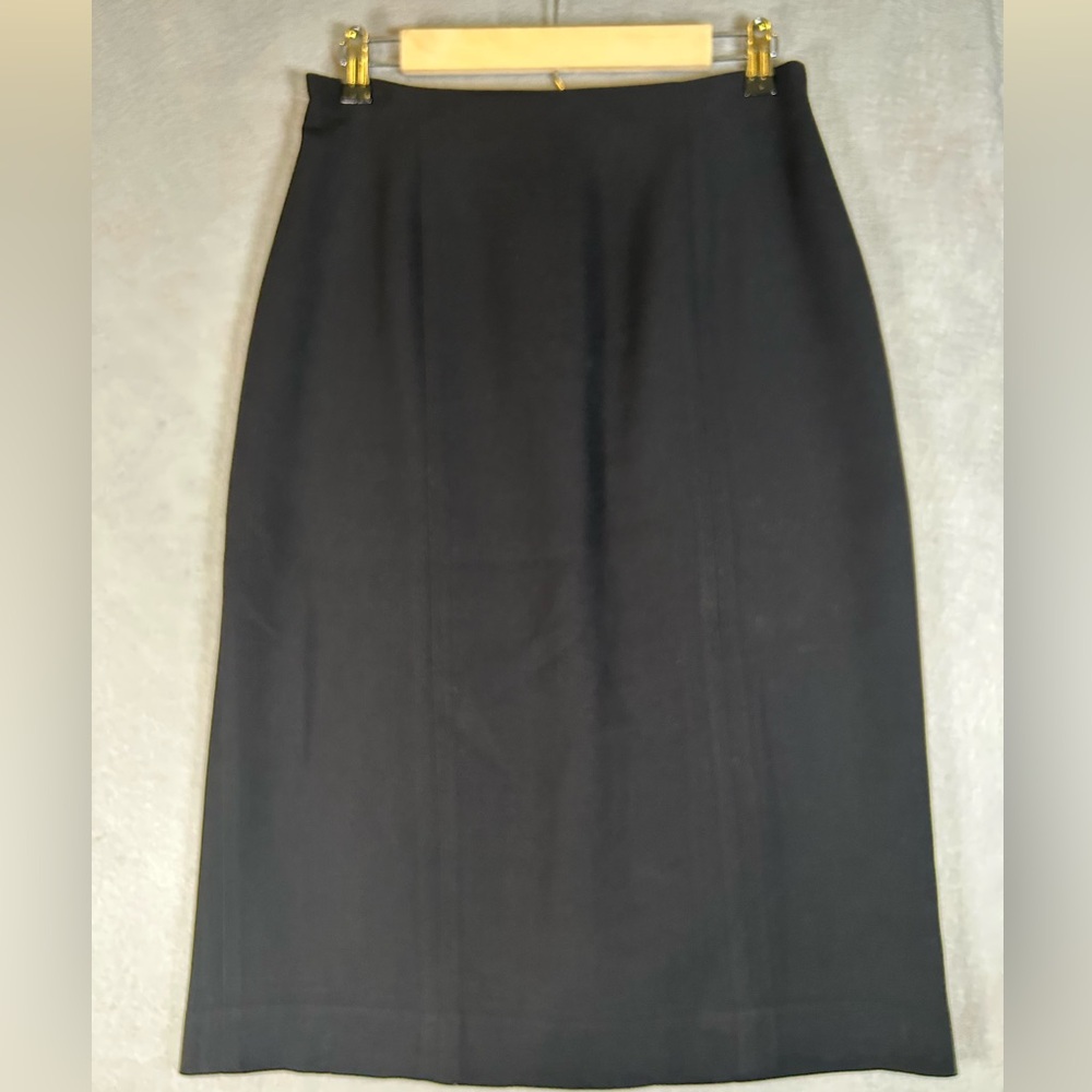 Talbots Clasic Midi Black Pencil Skirt Women’s Size 6 Business Casual